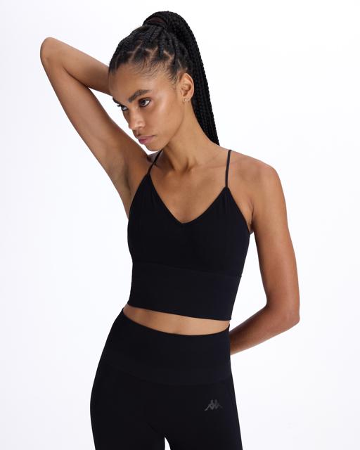 Siyah Oks Bra Kadın Siyah Slim Sporcu Sütyeni - KAPPA® Türkiye