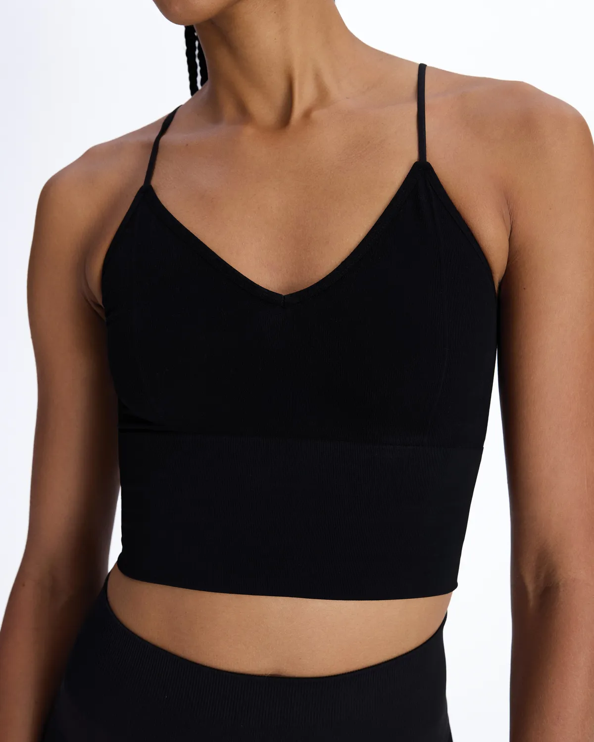 Siyah Oks Bra Kadın Siyah Skin Fit Sporcu Sütyeni