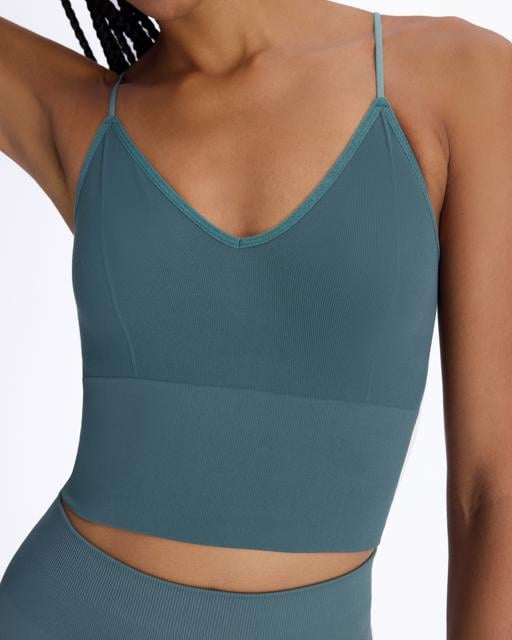 Mavi Oks Bra Kadın Cam Göbeği Skin Fit Sporcu Sütyeni - KAPPA® Türkiye