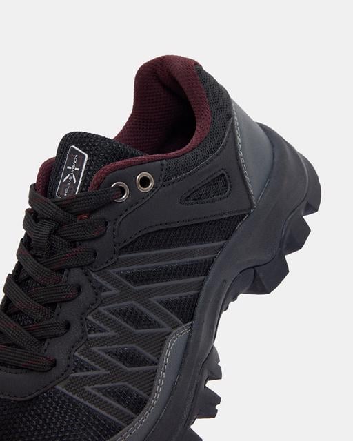 Siyah Kombat Percorso Low Wp Unisex Siyah Outdoor Ayakkabı - KAPPA® Türkiye