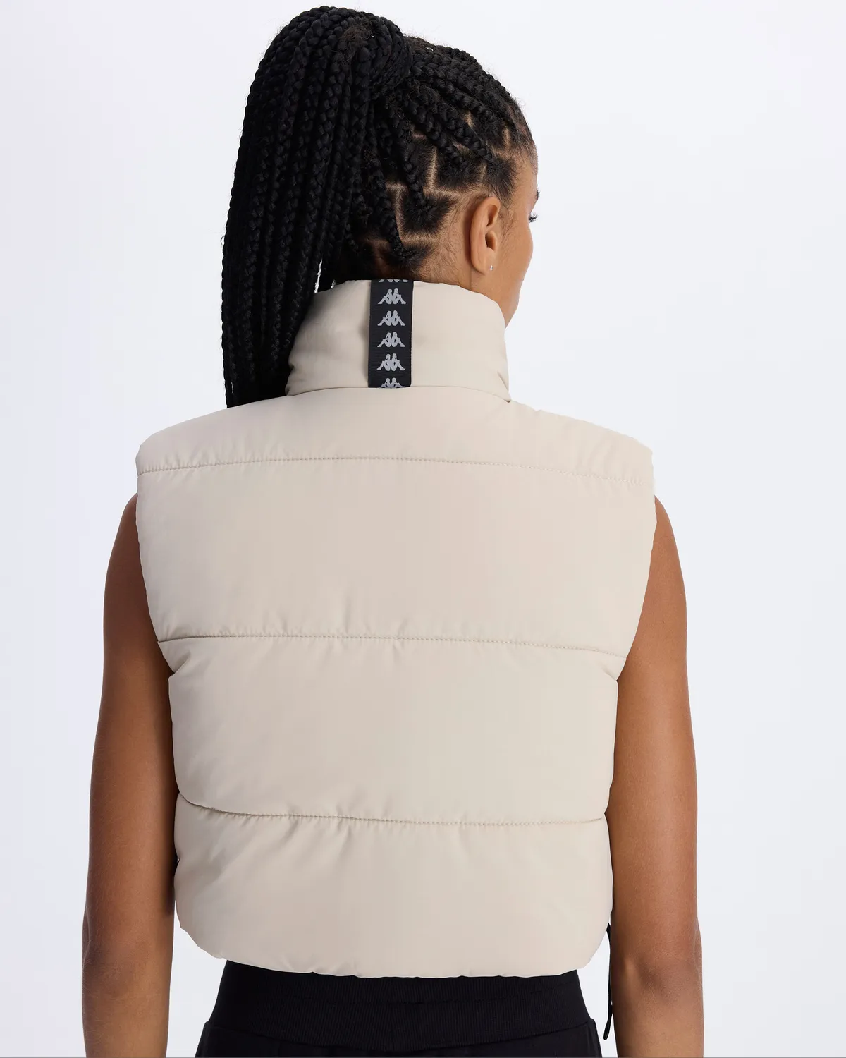 Beyaz Protun Çift Tarafli Kadın Beyaz-Siyah Regular Fit Yelek