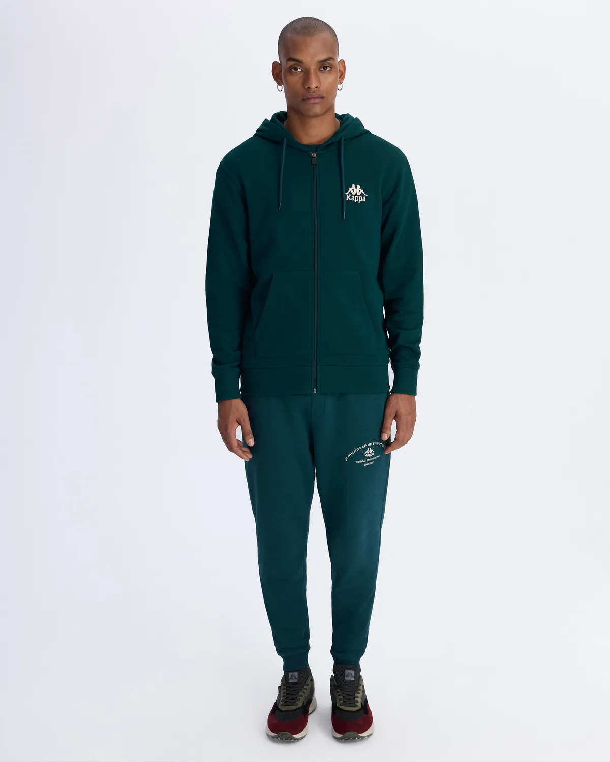 Yeşil Authentic Franz Full Zip Erkek Petrol Yeşili Regular Fit Fermuarlı Eşofman Üstü