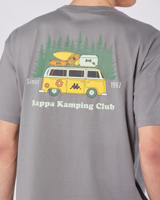 Siyah Authentic Graphik Paras Tur Unisex Antrasit Comfort Fit Tişört - KAPPA® Türkiye