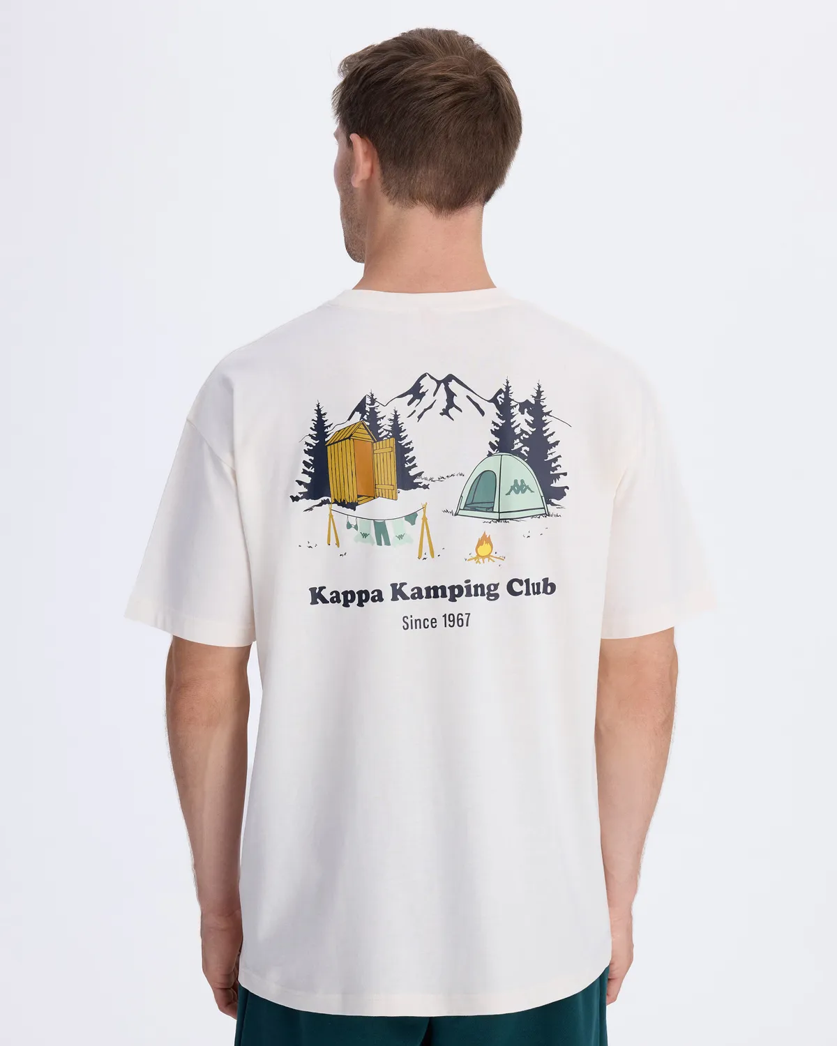 Beyaz Authentic Graphik Parker Unisex Beyaz Comfort Fit Tişört