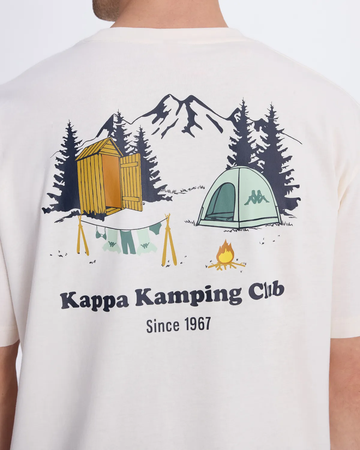 Beyaz Authentic Graphik Parker Unisex Beyaz Comfort Fit Tişört