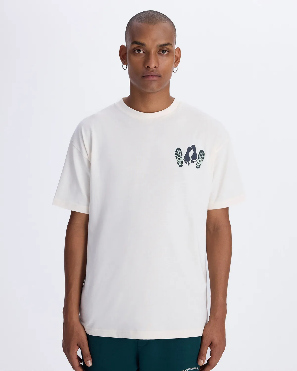 Beyaz Authentic Graphik Pirat Unisex Beyaz Comfort Fit Tişört