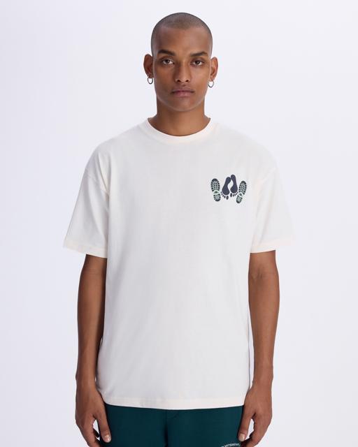 Beyaz Authentic Graphik Pirat Unisex Beyaz Comfort Fit Tişört - KAPPA® Türkiye