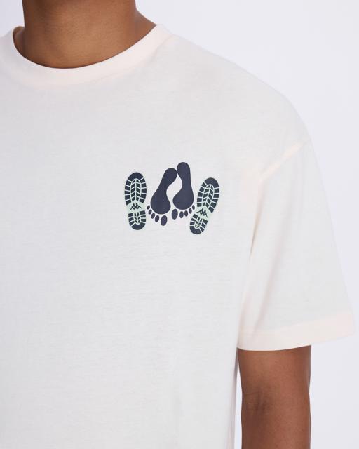 Beyaz Authentic Graphik Pirat Unisex Beyaz Comfort Fit Tişört - KAPPA® Türkiye