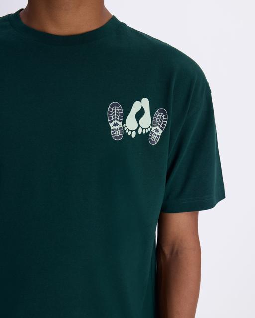 Yeşil Authentic Graphik Pirat Unisex Petrol Yeşili Comfort Fit Tişört - KAPPA® Türkiye