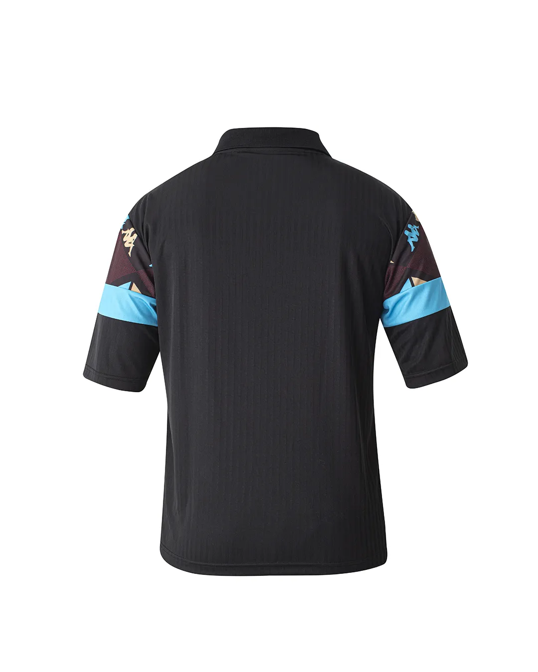 Siyah Authentic Heritage Polik Erkek Siyah-Mavi Oversize Fit Tişört