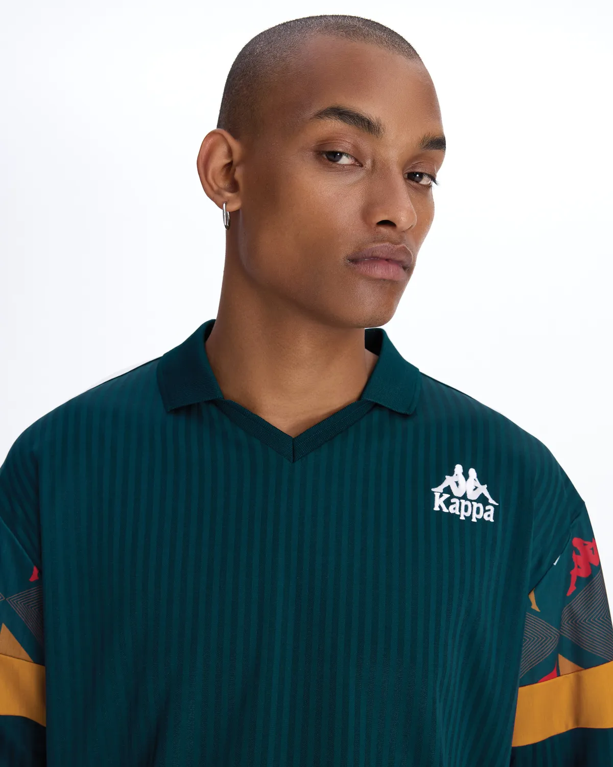 Authentic Heritage Polik Erkek Haki-Hardal Oversize Tişört | KAPPA