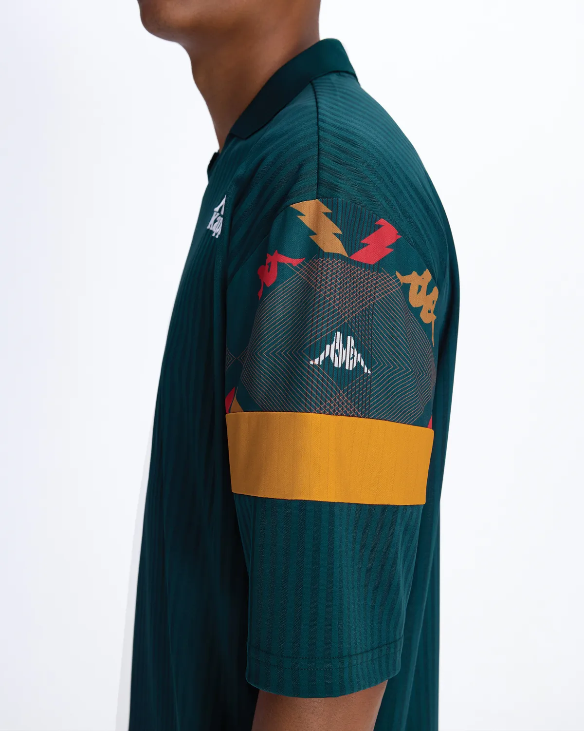 Authentic Heritage Polik Erkek Haki-Hardal Oversize Tişört | KAPPA