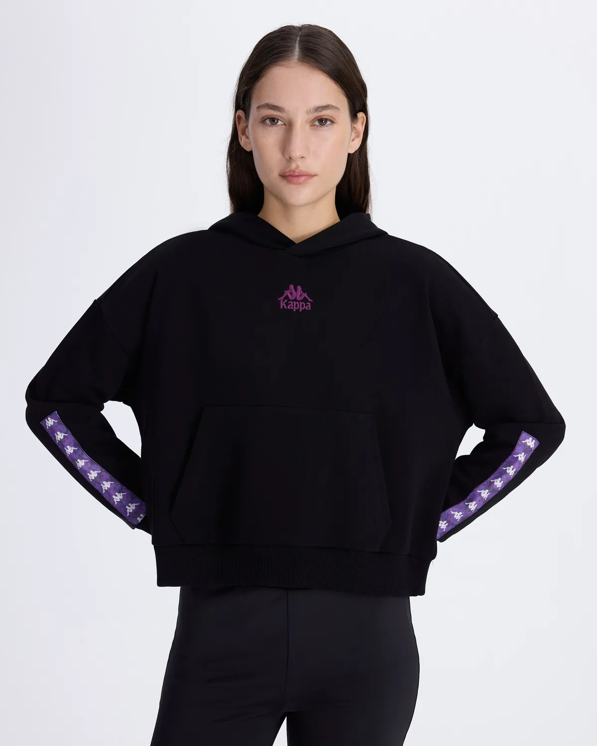 Siyah Authentic Alcott Hoodie Kadın Siyah Comfort Fit Hoodie