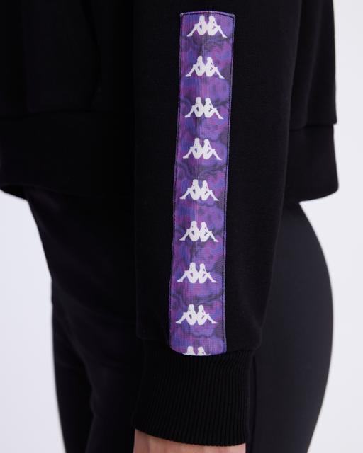 Siyah Authentic Alcott Hoodie Kadın Siyah Comfort Fit Hoodie - KAPPA® Türkiye