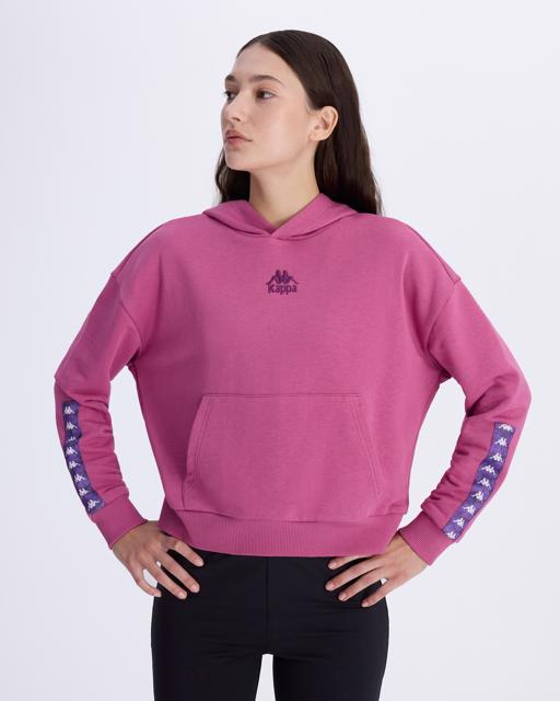 Pembe Authentic Alcott Hoodie Kadın Pembe Comfort Fit Hoodie - KAPPA® Türkiye
