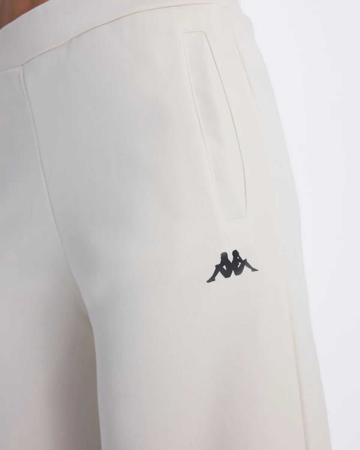 Beyaz Authentic Avy Pant Kadın Taş Rengi-Siyah Comfort Fit Eşofman Altı