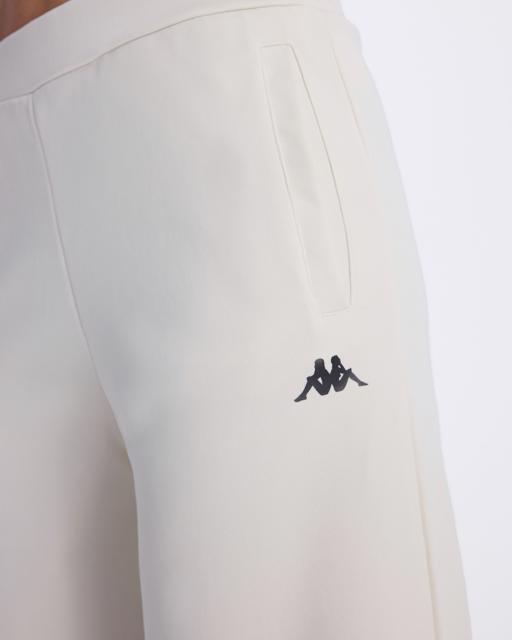 Beyaz Authentic Avy Pant Kadın Taş Rengi-Siyah Comfort Fit Eşofman Altı - KAPPA® Türkiye