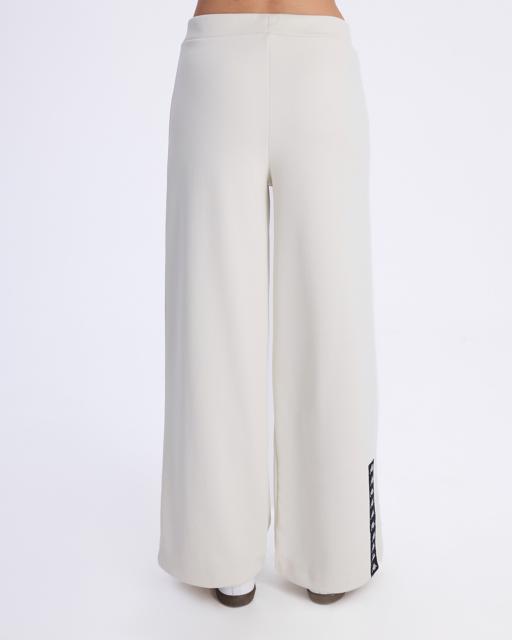 Beyaz Authentic Avy Pant Kadın Taş Rengi-Siyah Comfort Fit Eşofman Altı - KAPPA® Türkiye