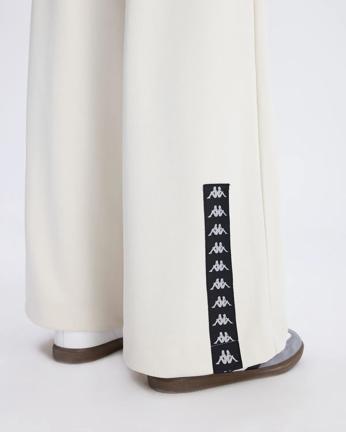 Beyaz Authentic Avy Pant Kadın Taş Rengi-Siyah Comfort Fit Eşofman Altı