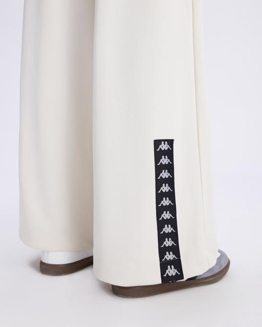 Beyaz Authentic Avy Pant Kadın Taş Rengi-Siyah Comfort Fit Eşofman Altı - KAPPA® Türkiye