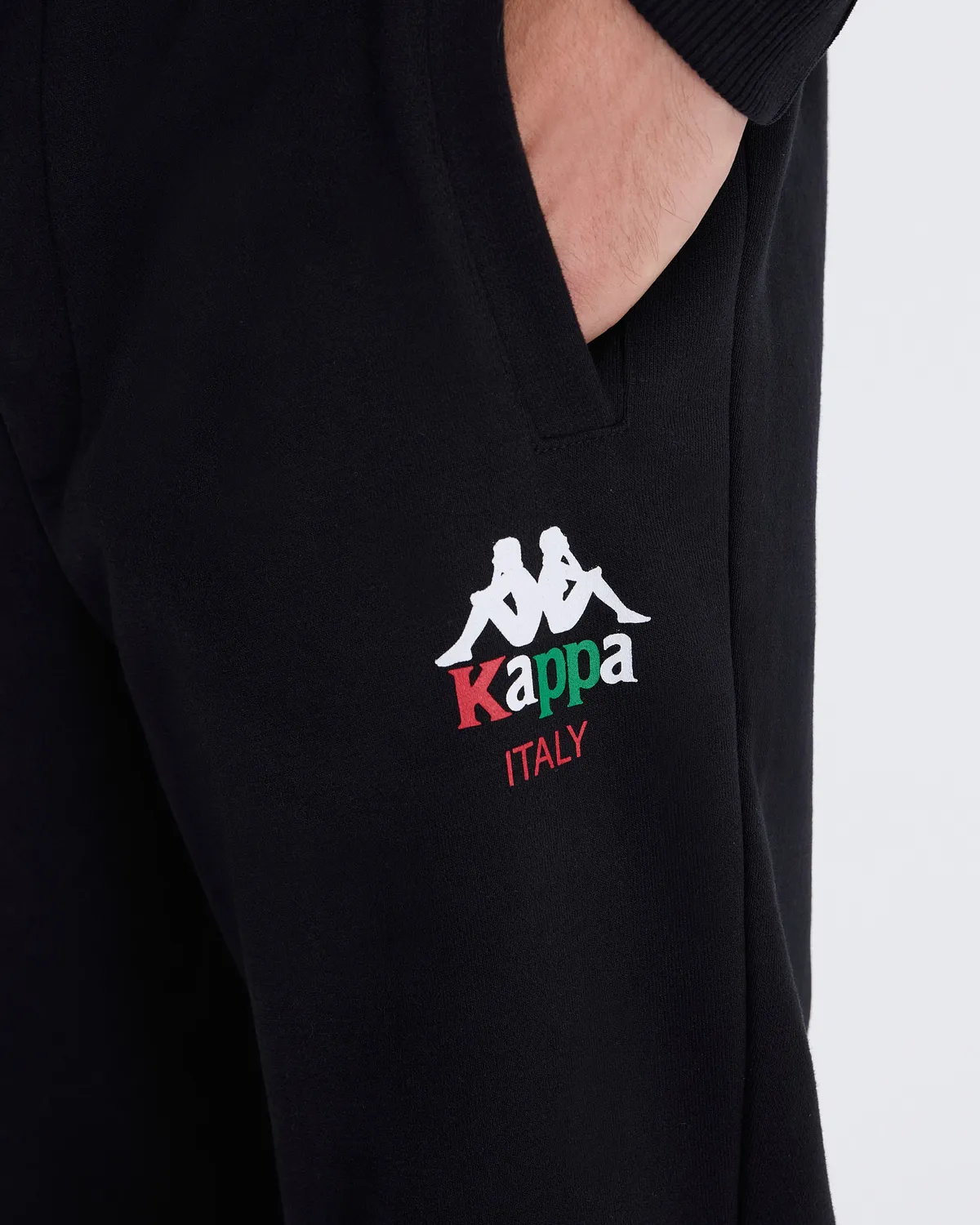 Siyah Authentic İtaly Pant Erkek Siyah Comfort Fit Eşofman Altı