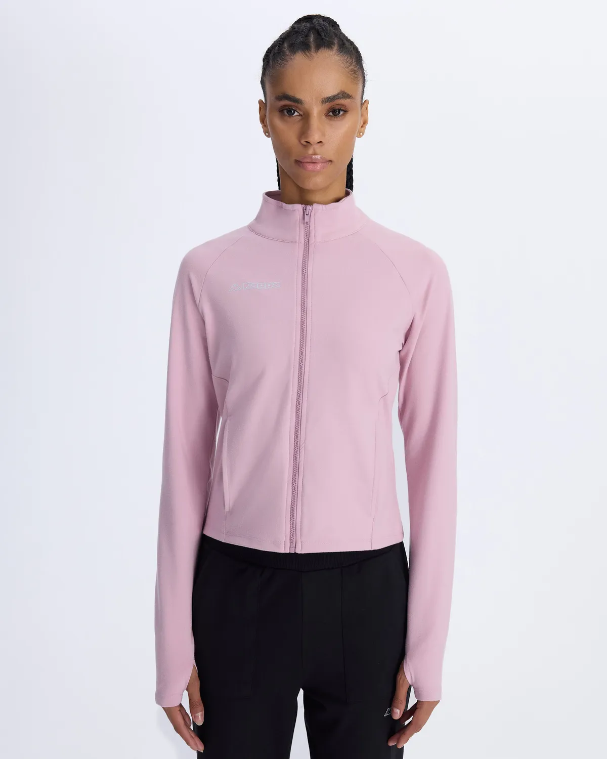 Pembe Berry Full Zip Kadın Pembe Regular Fit Fermuarlı Eşofman Üstü