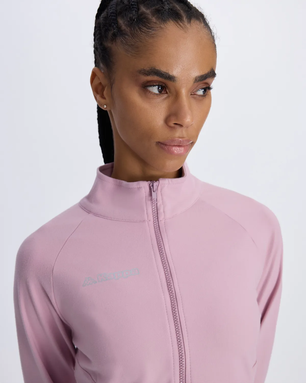 Pembe Berry Full Zip Kadın Pembe Regular Fit Fermuarlı Eşofman Üstü