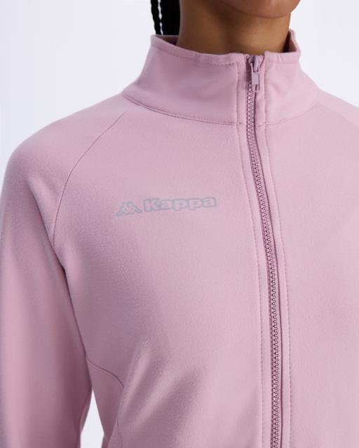 Pembe Berry Full Zip Kadın Pembe Regular Fit Fermuarlı Eşofman Üstü - KAPPA® Türkiye