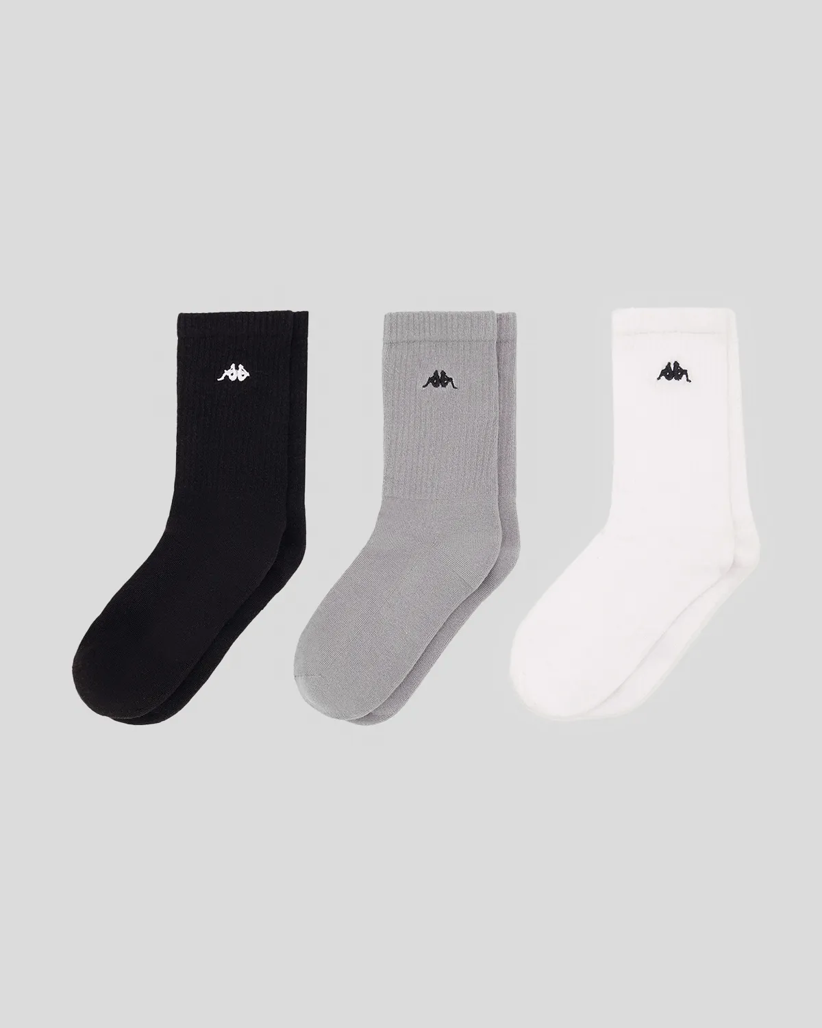 Beyaz Taty 3pack Unisex Beyaz- Siyah-Gri Çorap