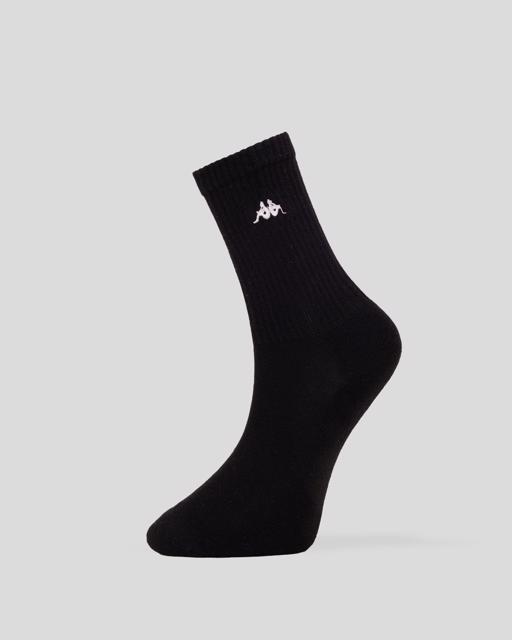 Beyaz Taty 3pack Unisex Beyaz- Siyah-Gri Çorap - KAPPA® Türkiye
