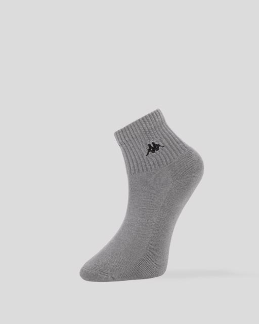 Beyaz Osta 3pack Unisex Beyaz- Siyah-Gri Çorap - KAPPA® Türkiye