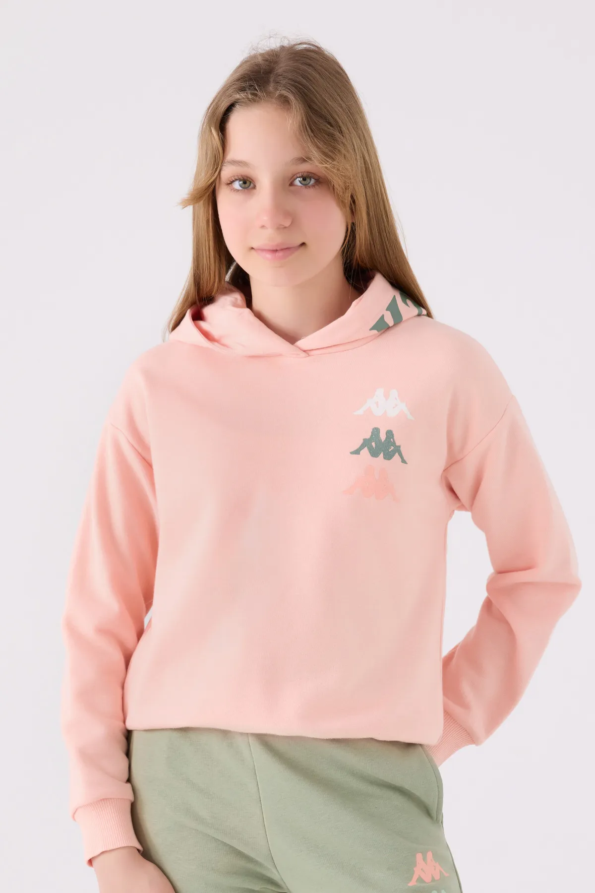 Turuncu Authentic  Danita Kız Çocuk Somon Regular Sweatshirt