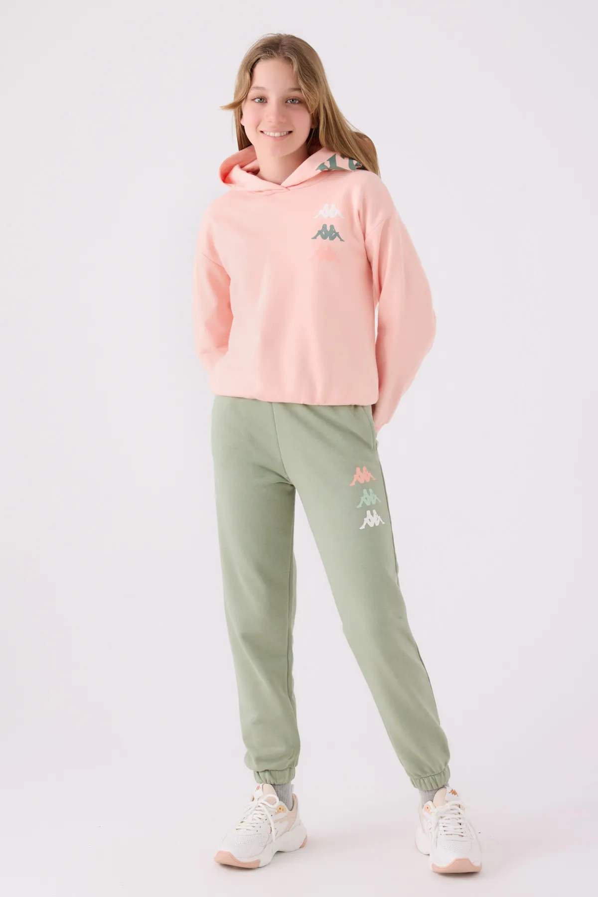 Turuncu Authentic  Danita Kız Çocuk Somon Regular Sweatshirt