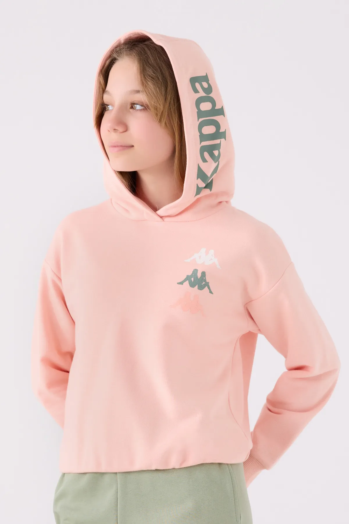 Turuncu Authentic  Danita Kız Çocuk Somon Regular Sweatshirt