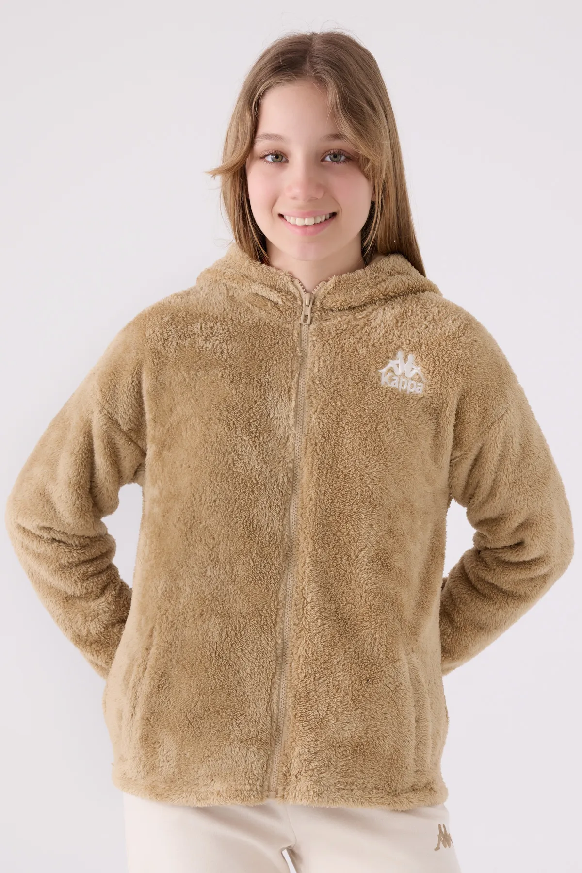 Bej Authentic  Dara Kız Çocuk Bej Regular Fit Sherpa