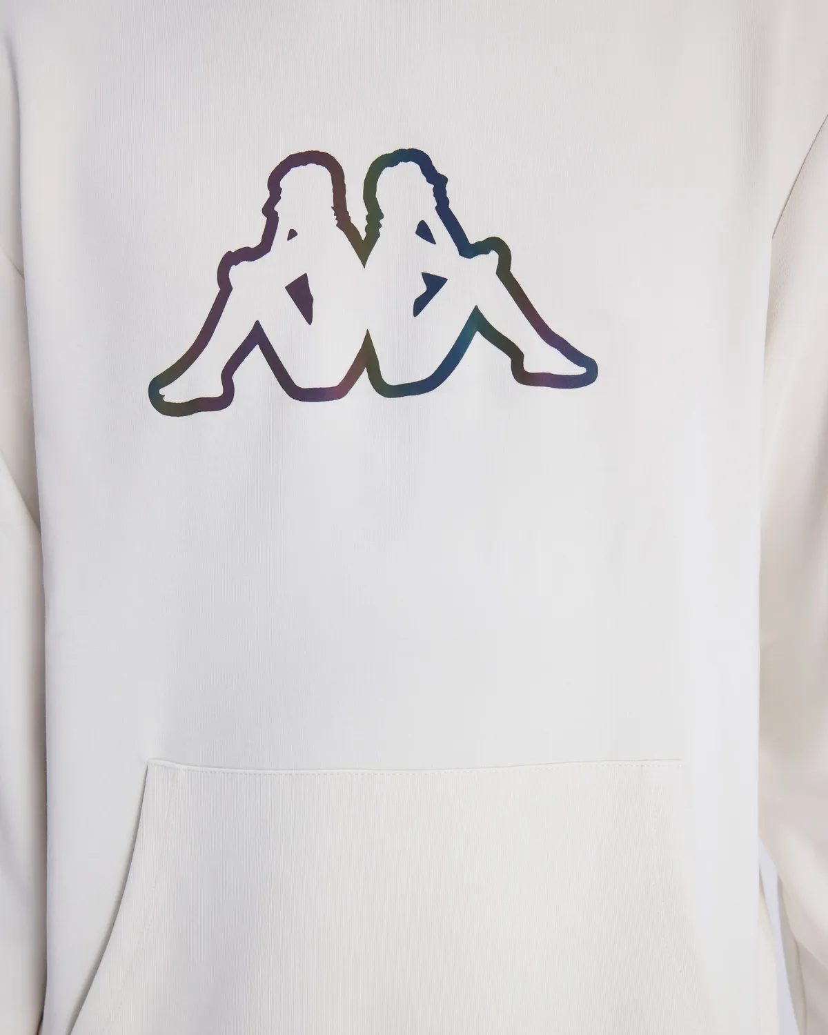 Beyaz Logo Brian Hoodie Erkek Beyaz Regular Fit Hoodie