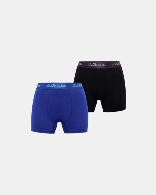 Siyah Logo Kabox 2 Erkek Siyah-Mavi Regular Fit Boxer - KAPPA® Türkiye