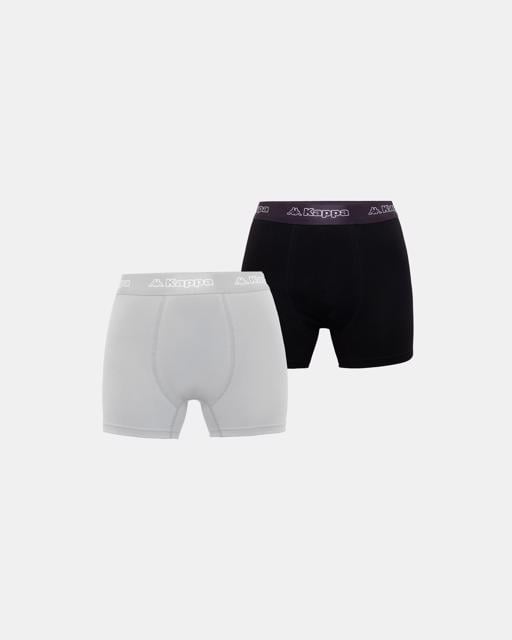 Siyah Logo Kabox 2 Erkek Siyah-Gri Regular Fit Boxer - KAPPA® Türkiye