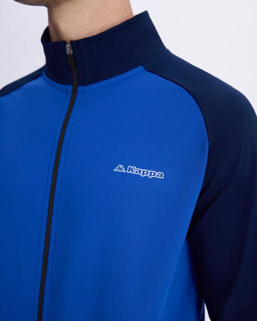 Mavi Tenerife Erkek Mavi Regular Fit Fermuarlı Eşofman Üstü - KAPPA® Türkiye
