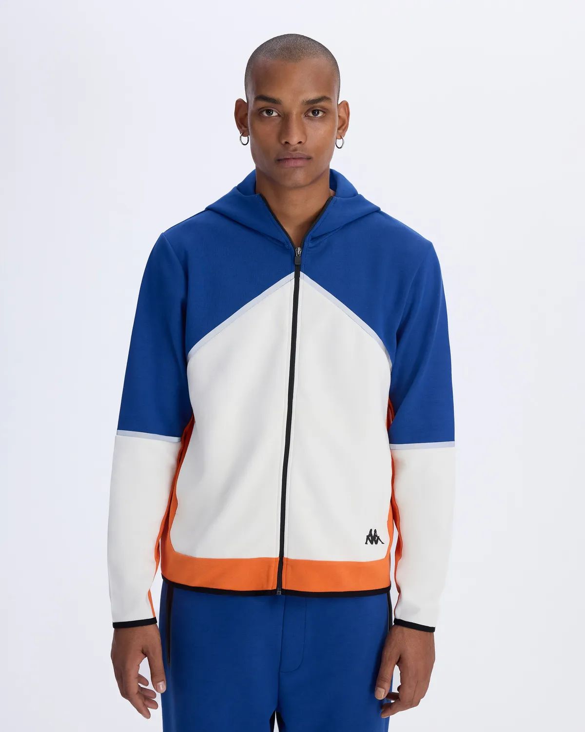 Mavi Authentic 
nisty Full Zip Erkek Mavi-Beyaz Regular Fit Fermuarlı Eşofman Üstü