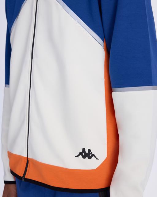 Mavi Authentic 
nisty Full Zip Erkek Mavi-Beyaz Regular Fit Fermuarlı Eşofman Üstü - KAPPA® Türkiye