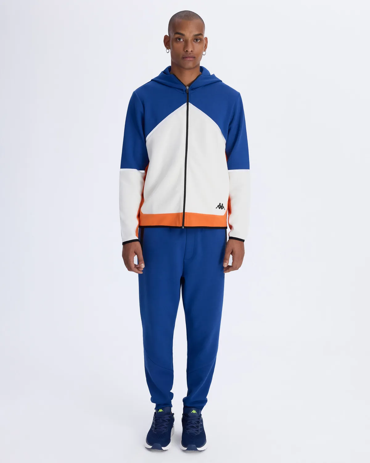 Mavi Authentic 
nisty Full Zip Erkek Mavi-Beyaz Regular Fit Fermuarlı Eşofman Üstü