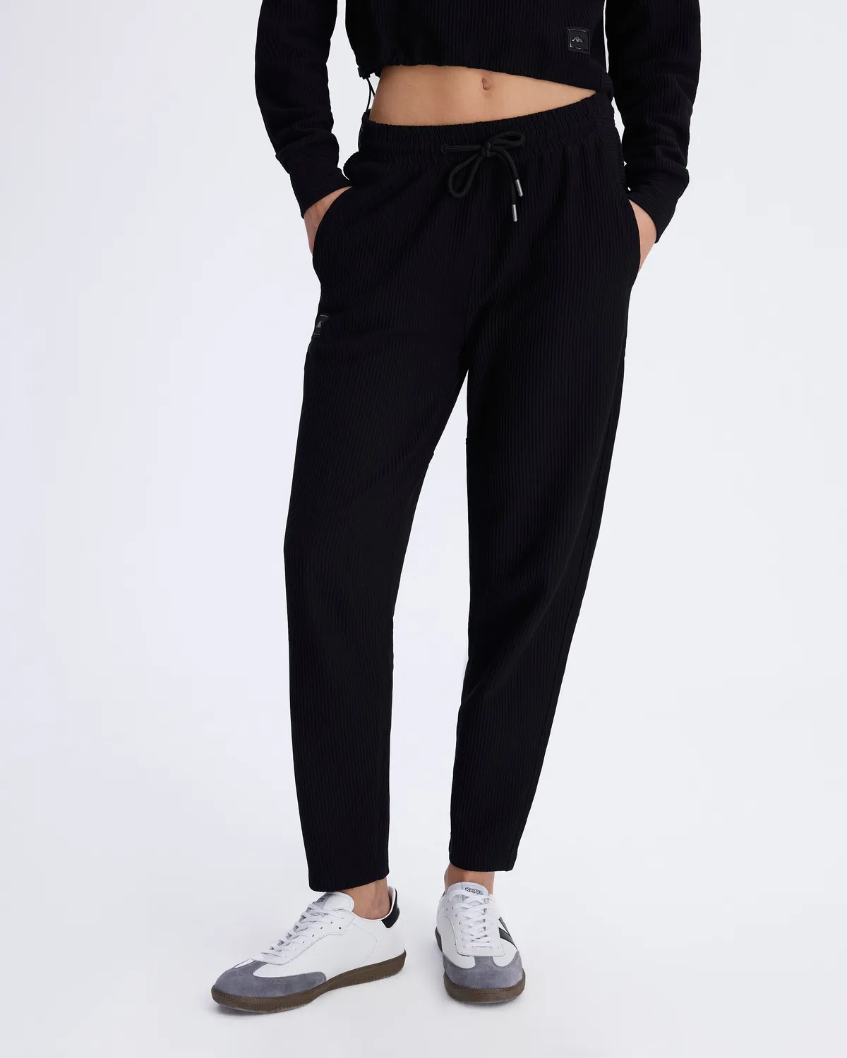 Siyah Panticosa Kadın Siyah Oversize Fit Eşofman Altı