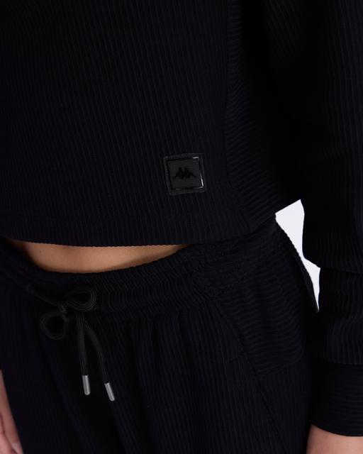 Siyah Sanabria Kadın Siyah Oversize Fit Sweatshirt - KAPPA® Türkiye