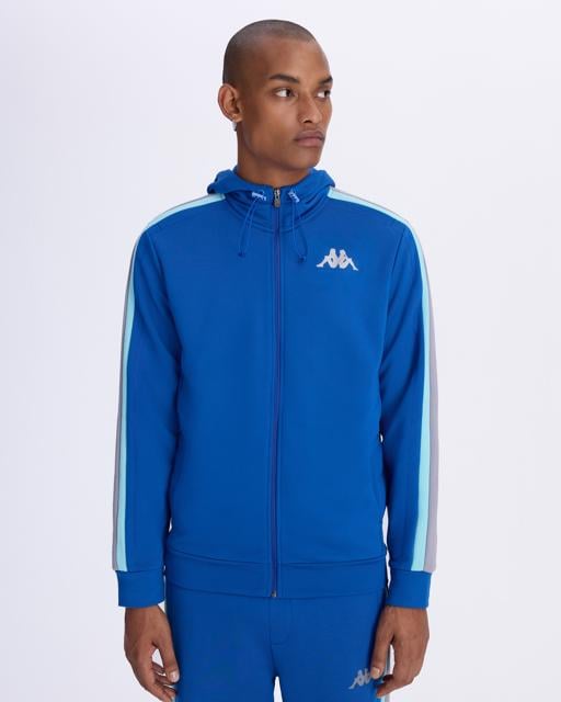 Mavi Alexander Full Zip Erkek Mavi-Gri Regular Fit Fermuarlı Eşofman Üstü - KAPPA® Türkiye