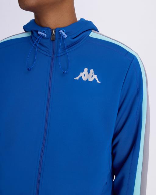 Mavi Alexander Full Zip Erkek Mavi-Gri Regular Fit Fermuarlı Eşofman Üstü - KAPPA® Türkiye