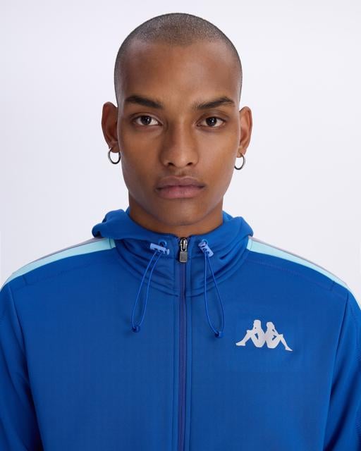 Mavi Alexander Full Zip Erkek Mavi-Gri Regular Fit Fermuarlı Eşofman Üstü - KAPPA® Türkiye