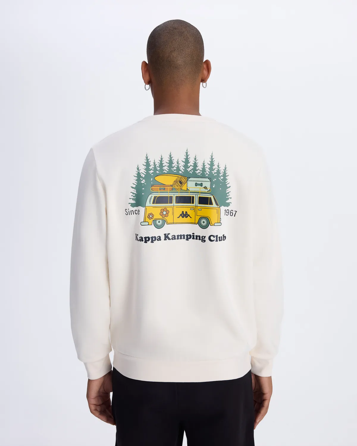 Beyaz Authentic Graphik Pyke Unisex Beyaz Regular Fit Sweatshirt