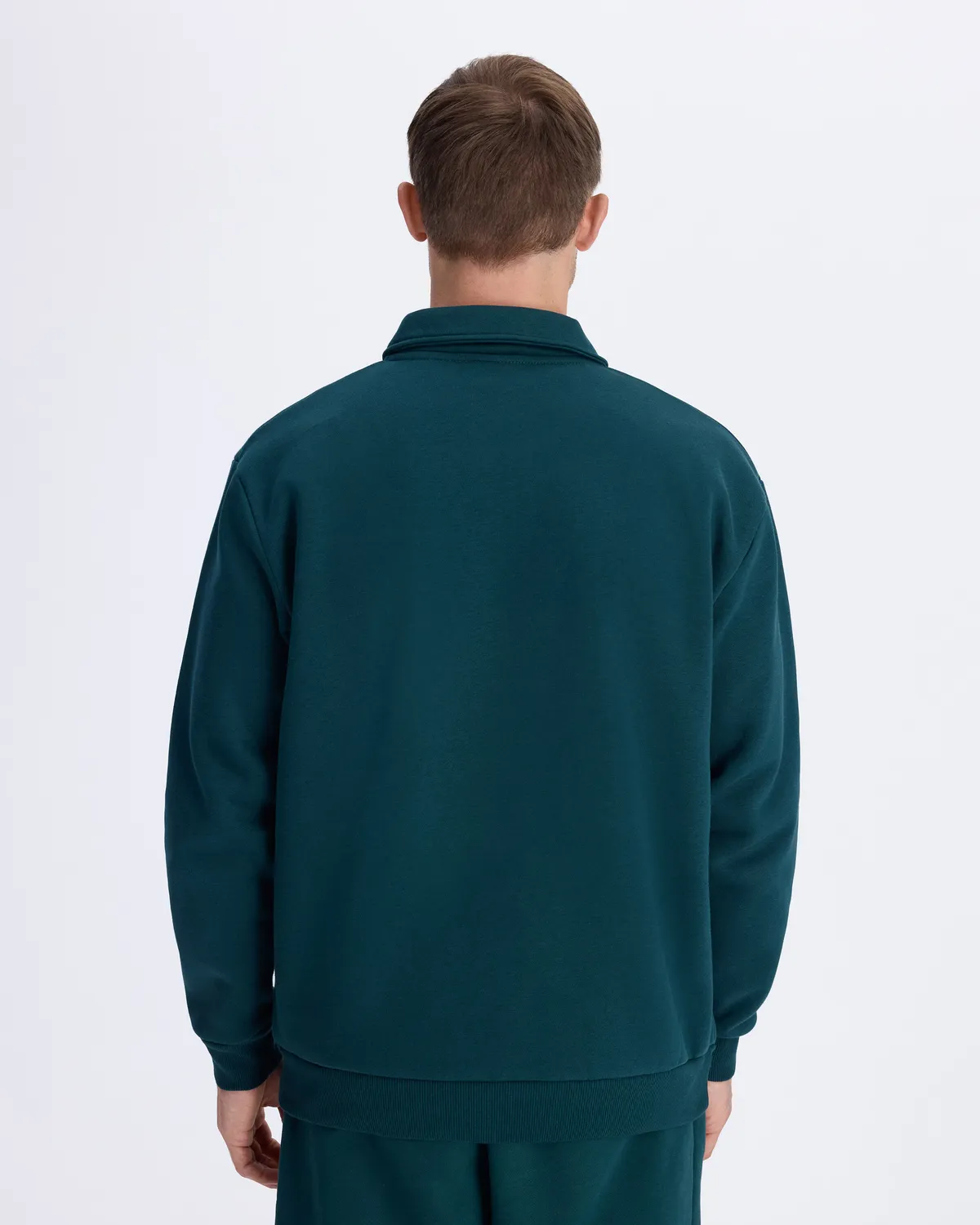 Yeşil Authentic Pola Organic Tur Erkek Petrol Yeşili Comfort Fit Sweatshirt