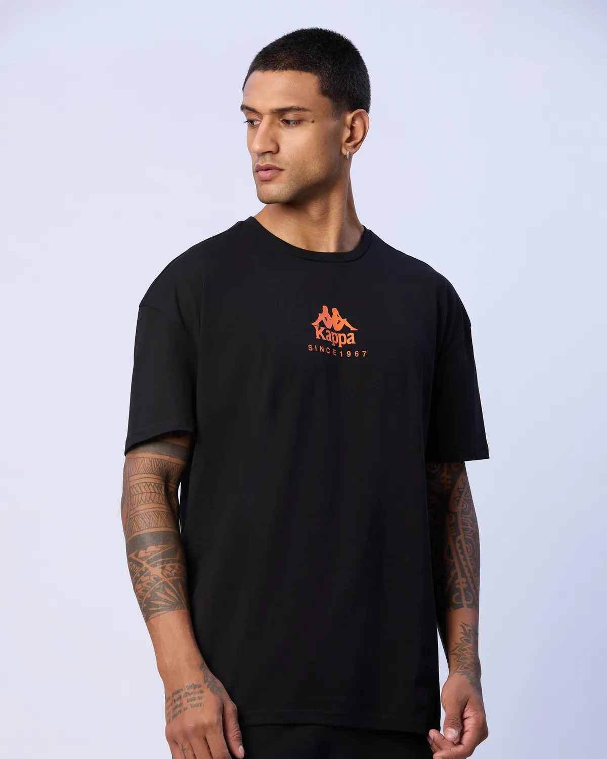 Siyah Chibaf Tee Erkek Siyah Oversize Fit Tişört